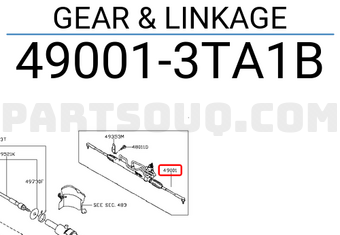 Nissan 490013TA1B GEAR & LINKAGE