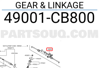 Nissan 49001CB800 GEAR & LINKAGE