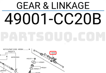 Nissan 49001CC20B GEAR & LINKAGE