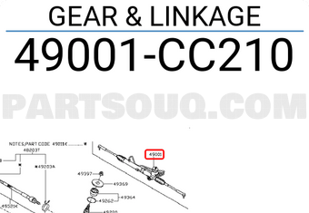 Nissan 49001CC210 GEAR & LINKAGE