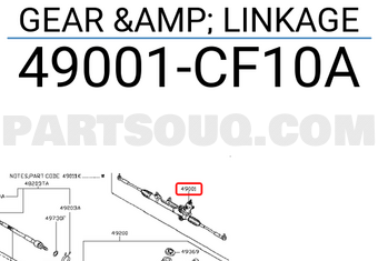 Nissan 49001CF10A GEAR & LINKAGE