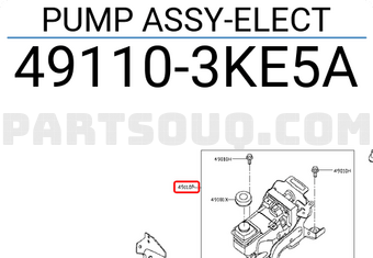 Nissan 491103KE5A PUMP ASSY-ELECT