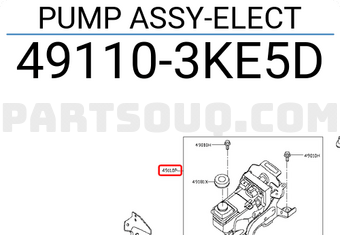 Nissan 491103KE5D PUMP ASSY-ELECT