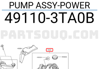 Nissan 491103TA0B PUMP ASSY-POWER