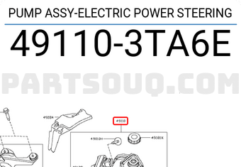 Nissan 491103TA6E PUMP ASSY-ELECTRIC POWER STEERING