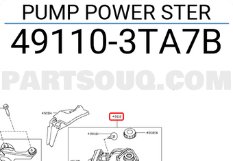 Nissan 491103TA7B PUMP POWER STER