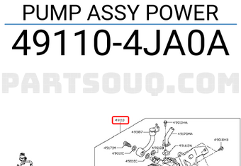 Nissan 491104JA0A PUMP ASSY POWER