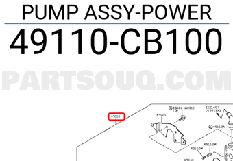 Nissan 49110CB100 PUMP ASSY-POWER