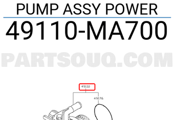 Nissan 49110MA700 PUMP ASSY POWER