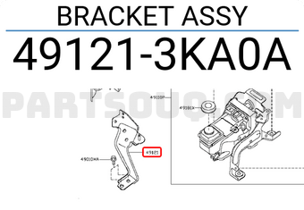 Nissan 491213KA0A BRACKET ASSY