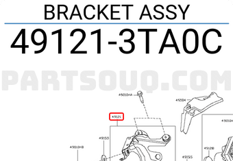 Nissan 491213TA0C BRACKET ASSY