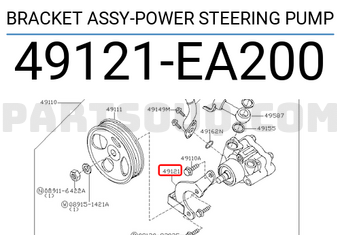 Nissan 49121EA200 BRACKET ASSY-POWER STEERING PUMP