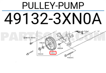 Nissan 491323XN0A PULLEY-PUMP