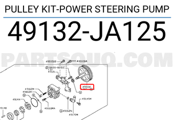 Nissan 49132JA125 PULLEY KIT-POWER STEERING PUMP