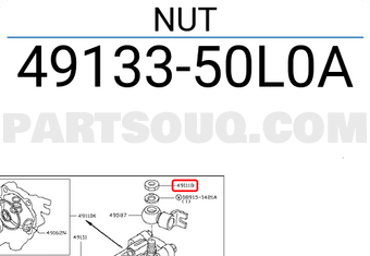 Nissan 4913350L0A NUT