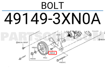 Nissan 491493XN0A BOLT