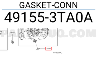 Nissan 491553TA0A GASKET-CONN