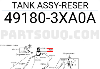 Nissan 491803XA0A TANK ASSY-RESER