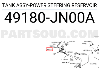 Nissan 49180JN00A TANK ASSY-POWER STEERING RESERVOIR