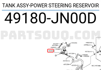 Nissan 49180JN00D TANK ASSY-POWER STEERING RESERVOIR