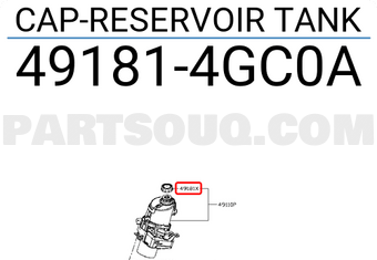 Nissan 491814GC0A CAP-RESERVOIR TANK