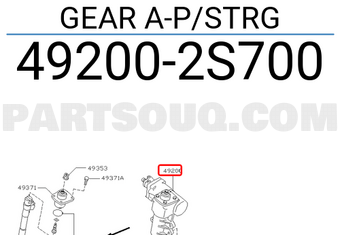 Nissan 492002S700 GEAR A-P/STRG