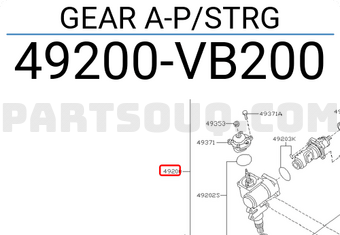 Nissan 49200VB200 GEAR A-P/STRG