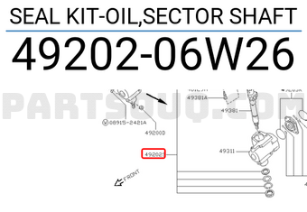 Nissan 4920206W26 SEAL KIT-OIL,SECTOR SHAFT