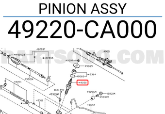 Nissan 49220CA000 PINION ASSY