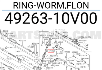 Nissan 4926310V00 RING-WORM,FLON