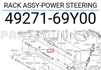 Nissan 4927169Y00 RACK ASSY-POWER STEERING