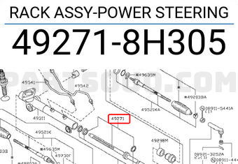 Nissan 492718H305 RACK ASSY-POWER STEERING