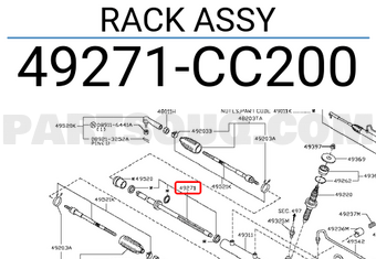 Nissan 49271CC200 RACK ASSY