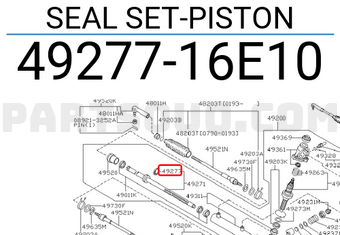 Nissan 4927716E10 SEAL SET-PISTON