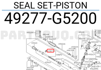 Nissan 49277G5200 SEAL SET-PISTON