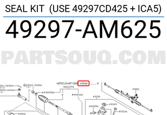 Nissan 49297AM625 SEAL KIT (USE 49297CD425 + ICA5)