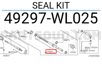 Nissan 49297WL025 SEAL KIT