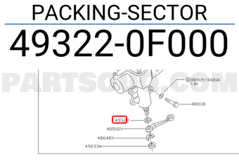 Nissan 493220F000 PACKING-SECTOR
