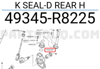 Nissan 49345R8225 K SEAL-D REAR H