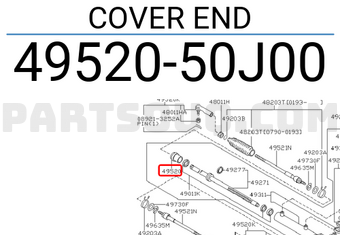 Nissan 4952050J00 COVER END