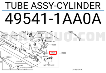 Nissan 495411AA0A TUBE ASSY-CYLINDER