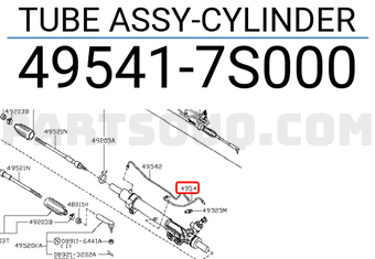 Nissan 495417S000 TUBE ASSY-CYLINDER