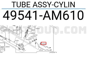 Nissan 49541AM610 TUBE ASSY-CYLIN