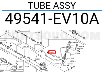 Nissan 49541EV10A TUBE ASSY
