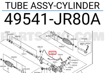 Nissan 49541JR80A TUBE ASSY-CYLINDER