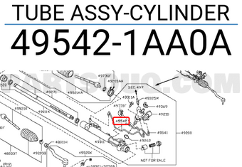 Nissan 495421AA0A TUBE ASSY-CYLINDER