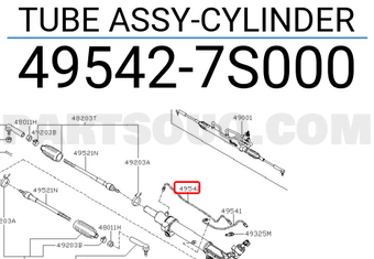 Nissan 495427S000 TUBE ASSY-CYLINDER