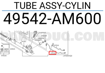 Nissan 49542AM600 TUBE ASSY-CYLIN