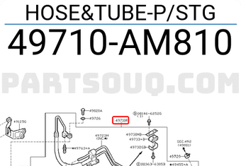 Nissan 49710AM810 HOSE&TUBE-P/STG