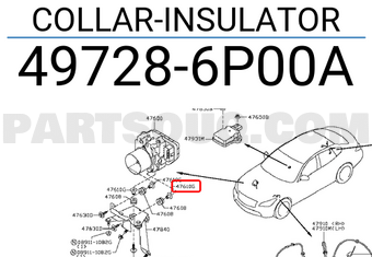 Nissan 497286P00A COLLAR-INSULATOR